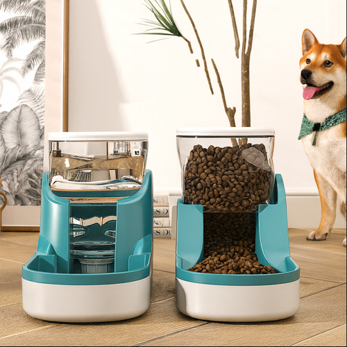 Automatisk Mat- & Vattenbehållare för Hund & Katt