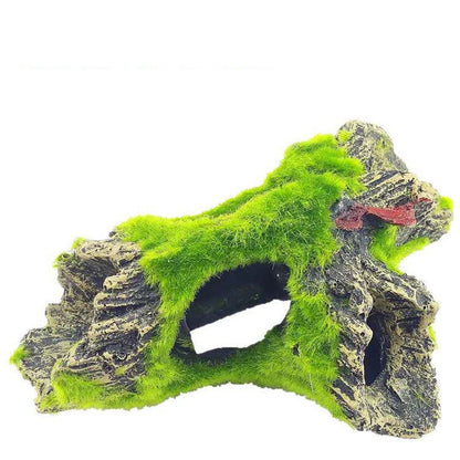 Akvariedekoration Trägrotta i Resin