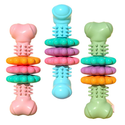 Hundtuggleksak – slitstarkt gummiben som rengör tänderna