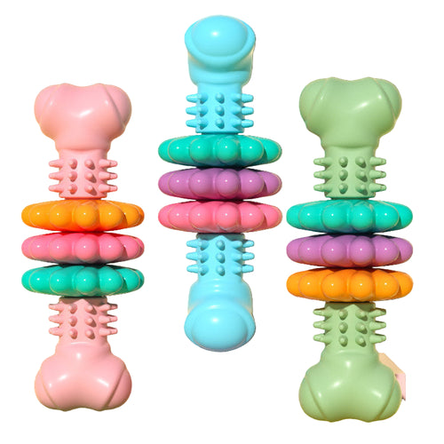 Hundtuggleksak – slitstarkt gummiben som rengör tänderna