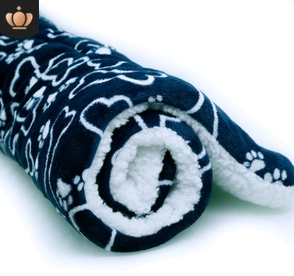 Mysig Coral Fleece Filt för Husdjur
