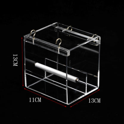 Acrylic Bird Feeder – Transparent Matlåda för Fåglar