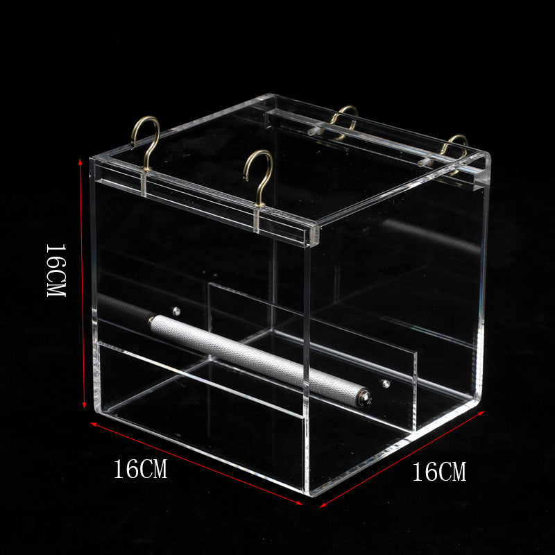 Acrylic Bird Feeder – Transparent Matlåda för Fåglar