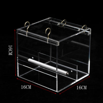 Acrylic Bird Feeder – Transparent Matlåda för Fåglar