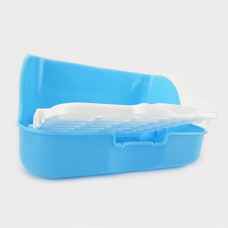 Kanin-Toalett – Hörnmodell för Bur & Hem