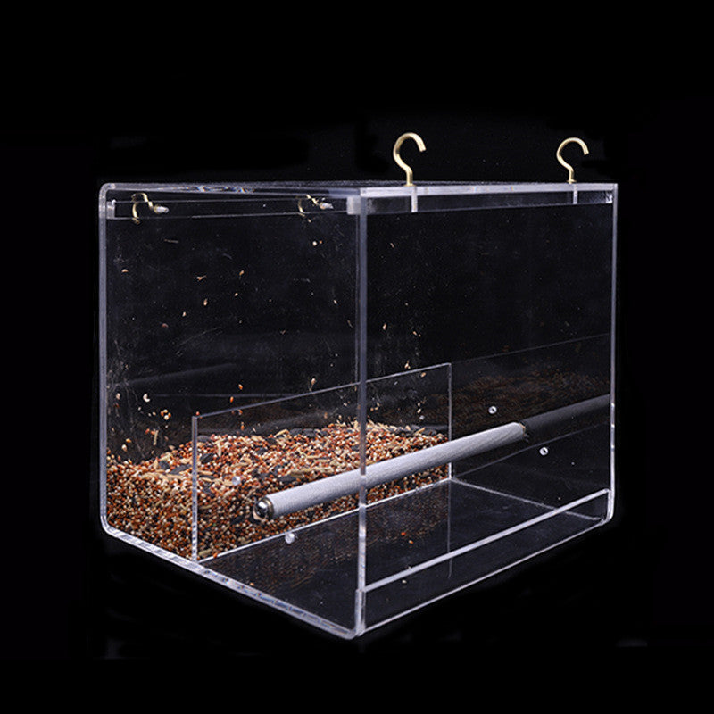 Acrylic Bird Feeder – Transparent Matlåda för Fåglar