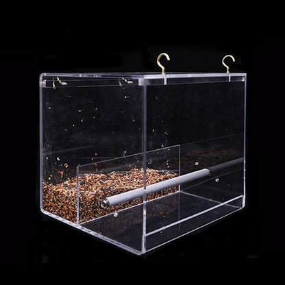 Acrylic Bird Feeder – Transparent Matlåda för Fåglar