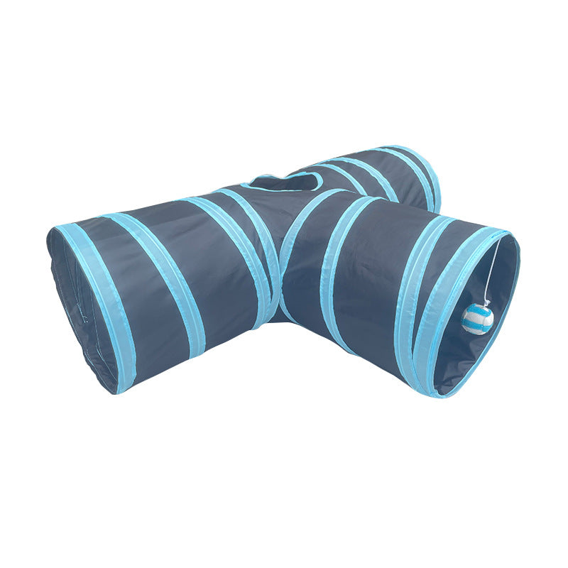 Kanin- & Kattlektunnel – Vikbar Suede T-Kanal