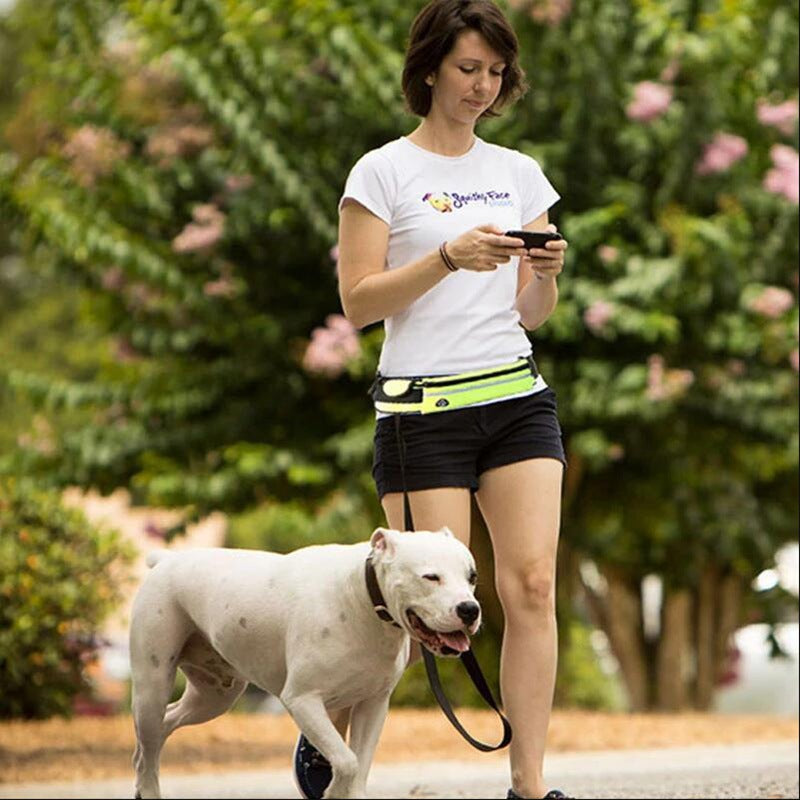 Handsfree Löpbälte med Elastisk Hundlina