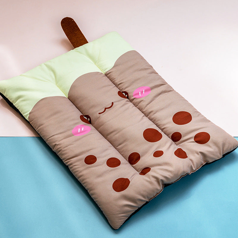 Somrig Kylande Husdjursmatta – Frukt & Dessert Design