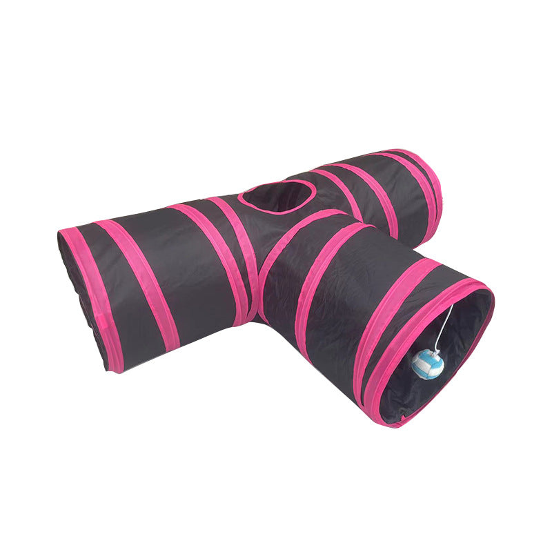 Kanin- & Kattlektunnel – Vikbar Suede T-Kanal