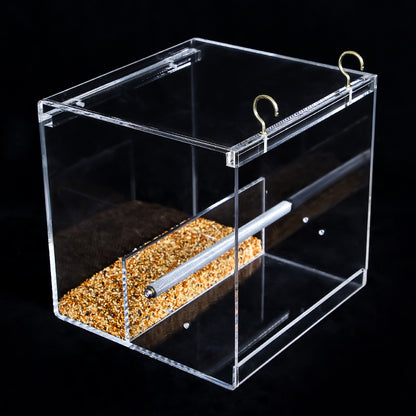 Acrylic Bird Feeder – Transparent Matlåda för Fåglar