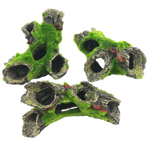 Akvariedekoration Trägrotta i Resin