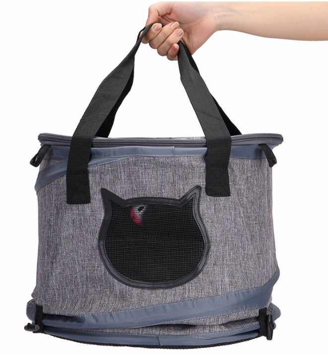 Hopfällbar Transportväska för Katt & Hund – Lätt, Rymlig & Ventilerad