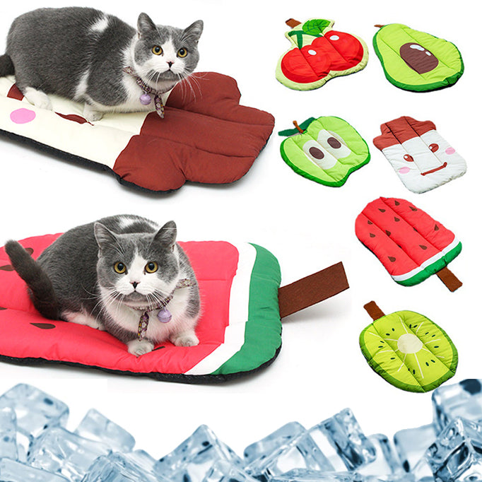 Somrig Kylande Husdjursmatta – Frukt & Dessert Design