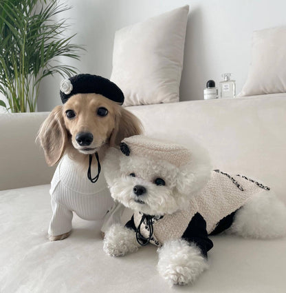 Stickad Hatt för Hund & Katt